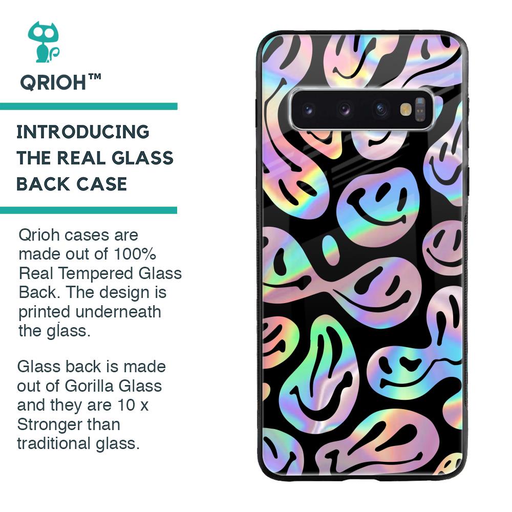 Acid Smile Glass Case for Samsung Galaxy S10 Plus