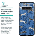 Blue Cheetah Glass Case for Samsung Galaxy S10 Plus