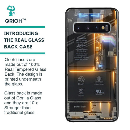 Glow Up Skeleton Glass Case for Samsung Galaxy S10 Plus