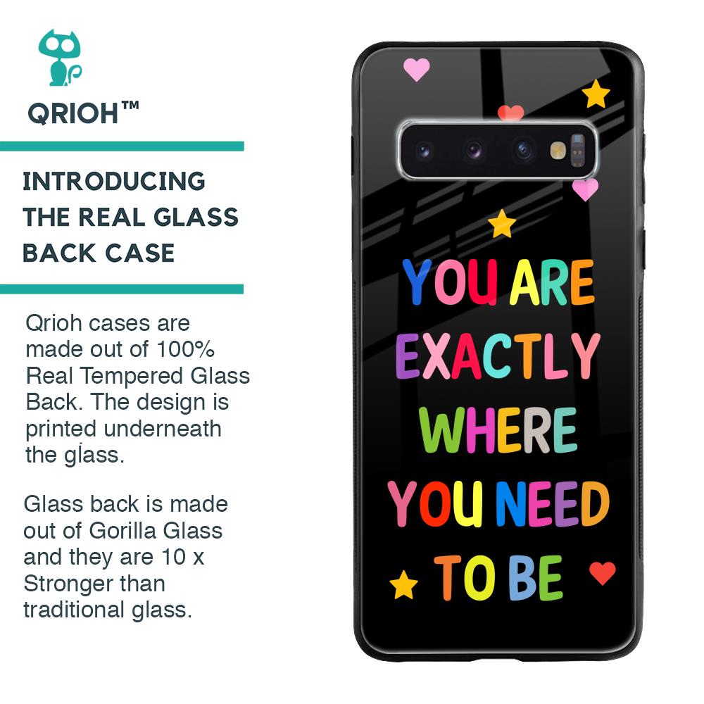 Magical Words Glass Case for Samsung Galaxy S10 Plus