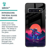 Retro Astronaut Glass Case for Samsung Galaxy S10 Plus