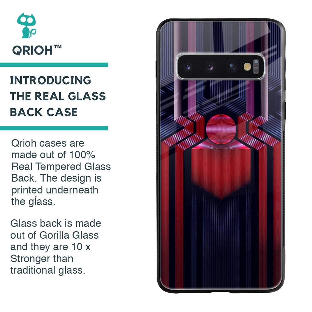 Super Art Logo Glass Case For Samsung Galaxy S10 Plus