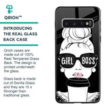 Girl Boss Glass Case For Samsung Galaxy S10 Plus
