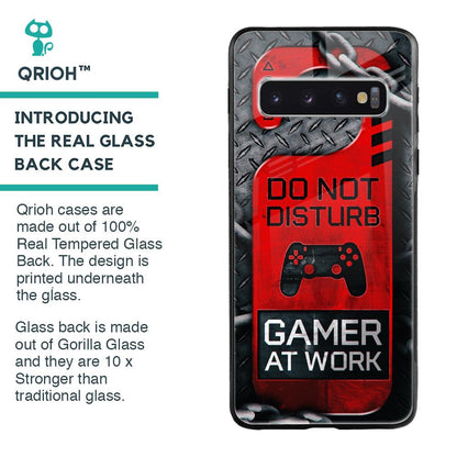 Do No Disturb Glass Case For Samsung Galaxy S10 Plus