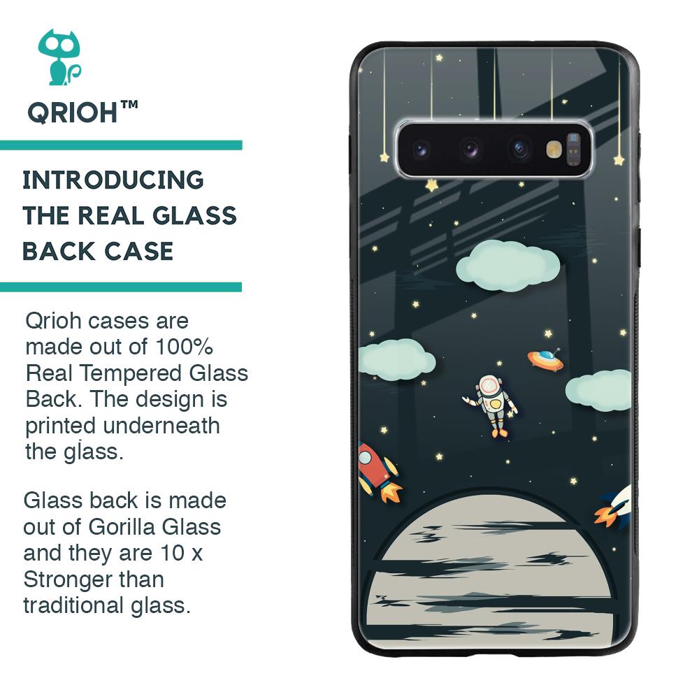 Astronaut Dream Glass Case For Samsung Galaxy S10 Plus