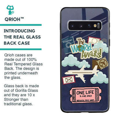 Tour The World Glass Case For Samsung Galaxy S10 Plus