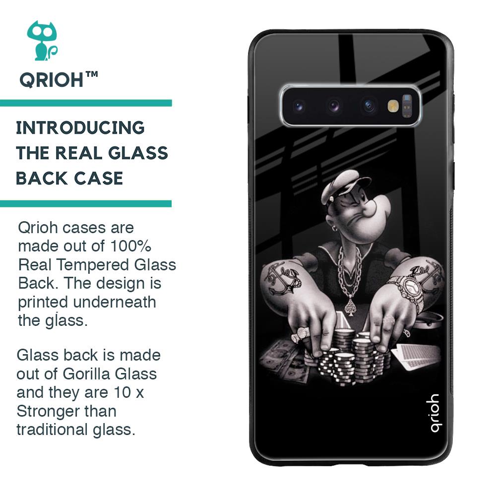 Gambling Problem Glass Case For Samsung Galaxy S10 Plus
