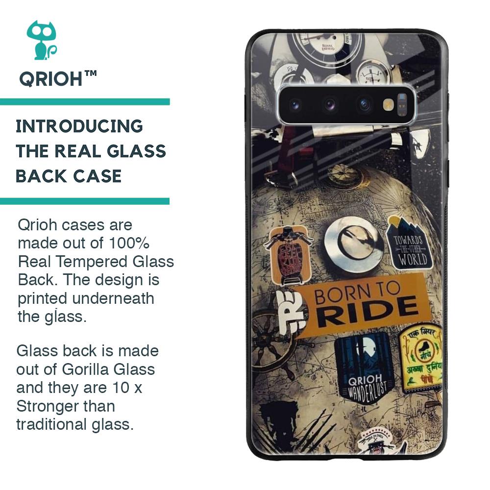 Ride Mode On Glass Case for Samsung Galaxy S10 Plus
