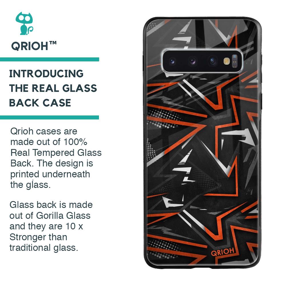 Vector Art Glass Case for Samsung Galaxy S10 Plus