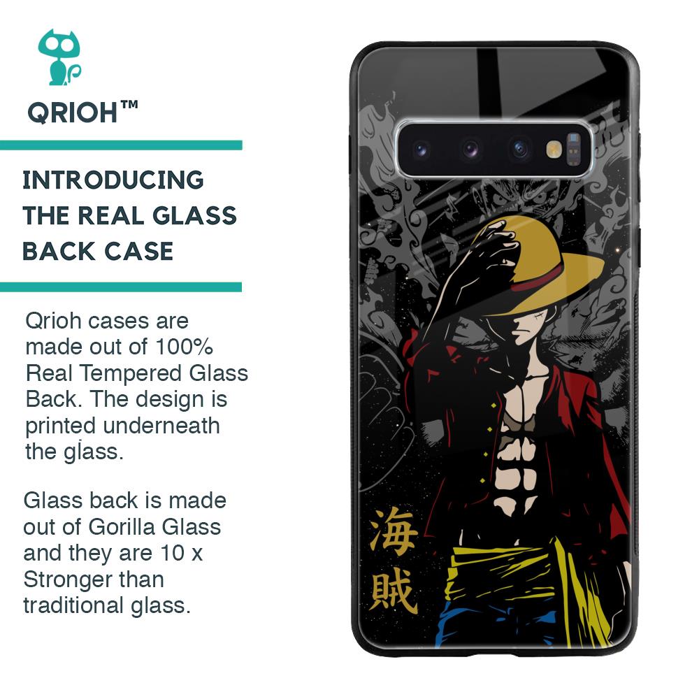 Dark Luffy Glass Case for Samsung Galaxy S10 Plus