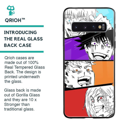 Anime Sketch Glass Case for Samsung Galaxy S10 Plus