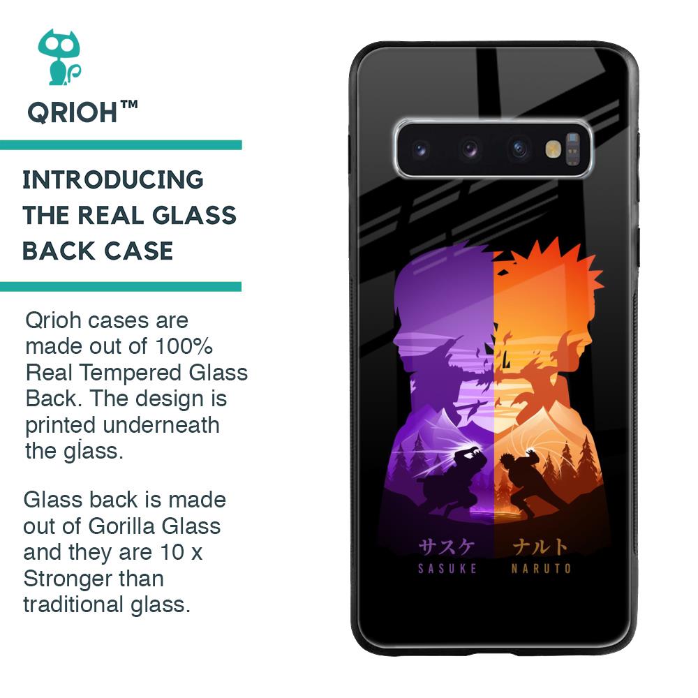 Minimalist Anime Glass Case for Samsung Galaxy S10 Plus
