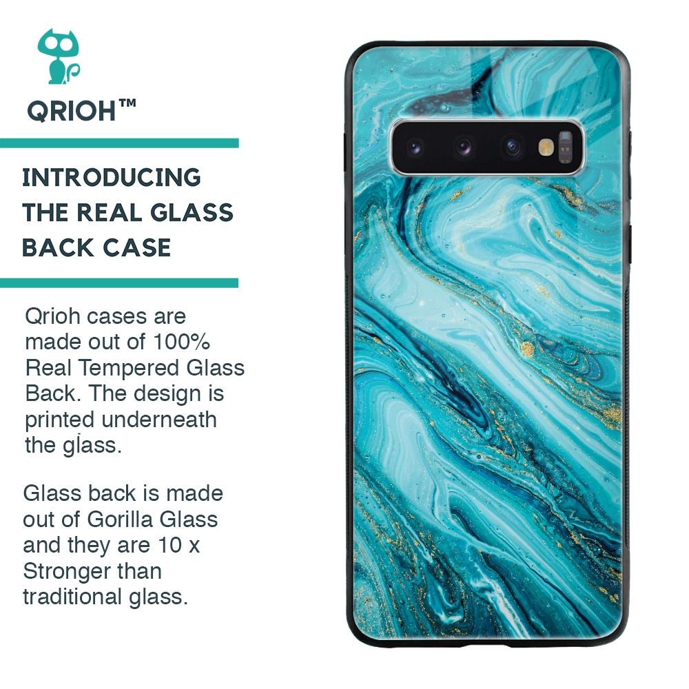 Ocean Marble Glass Case for Samsung Galaxy S10 Plus