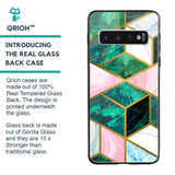 Seamless Green Marble Glass Case for Samsung Galaxy S10 Plus