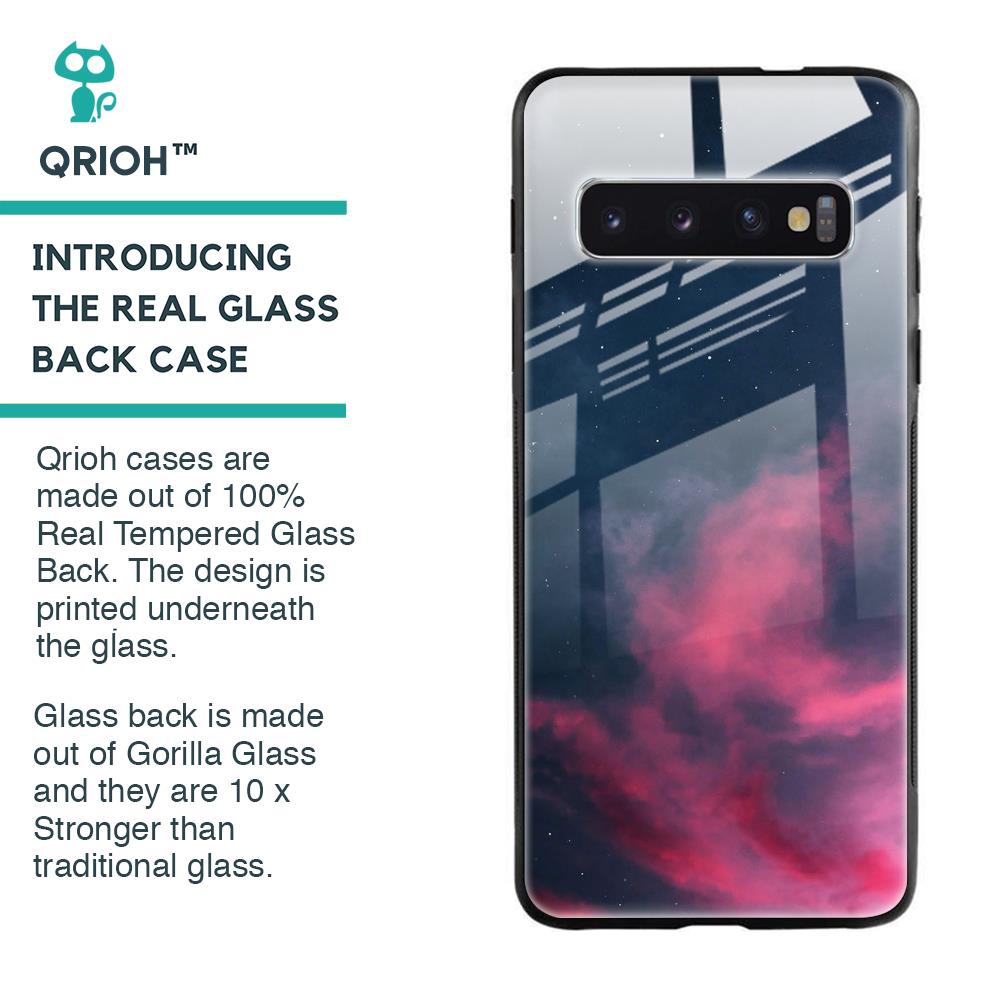 Moon Night Glass Case For Samsung Galaxy S10 Plus
