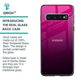 Purple Ombre Pattern Glass Case for Samsung Galaxy S10 Plus