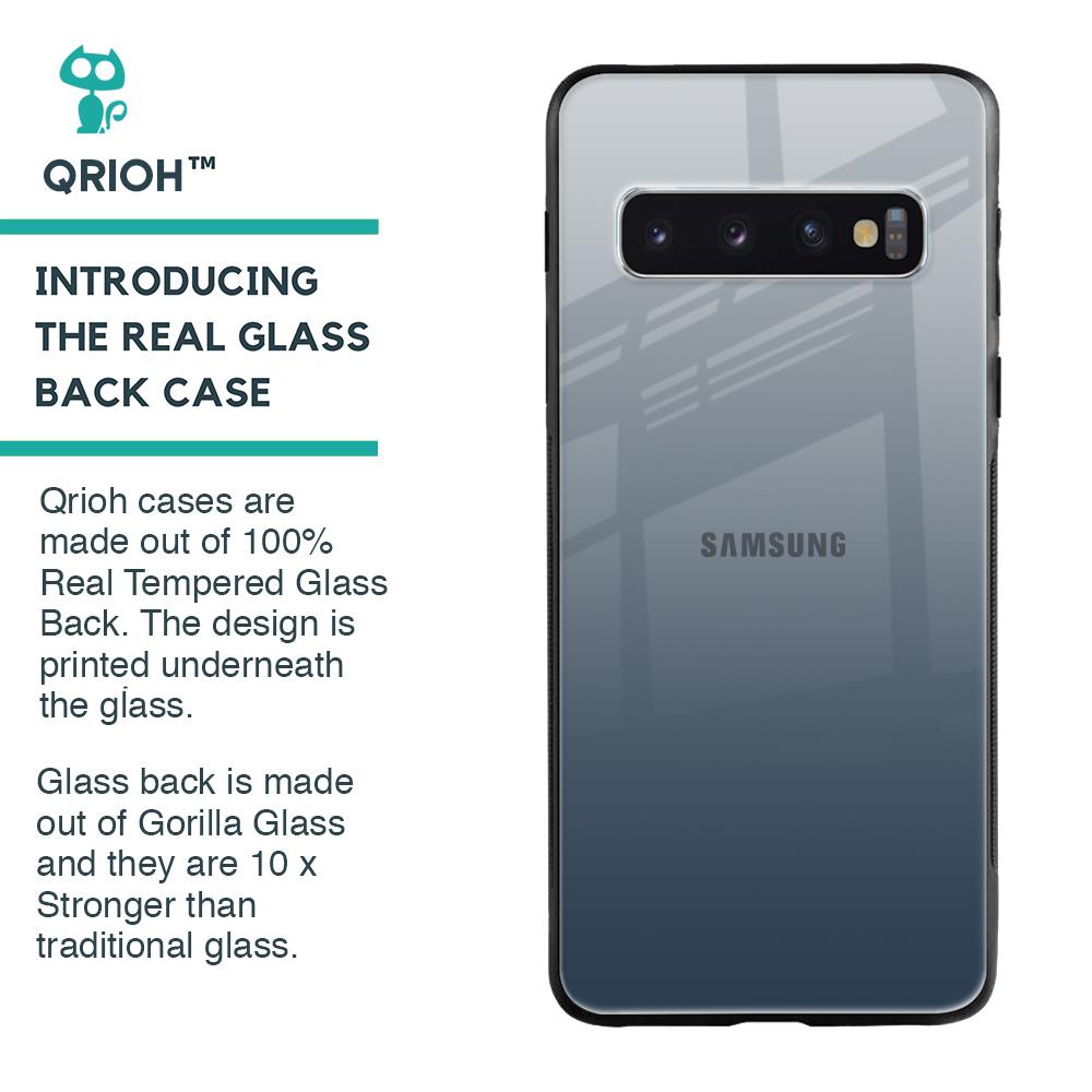 Smokey Grey Color Glass Case For Samsung Galaxy S10 Plus