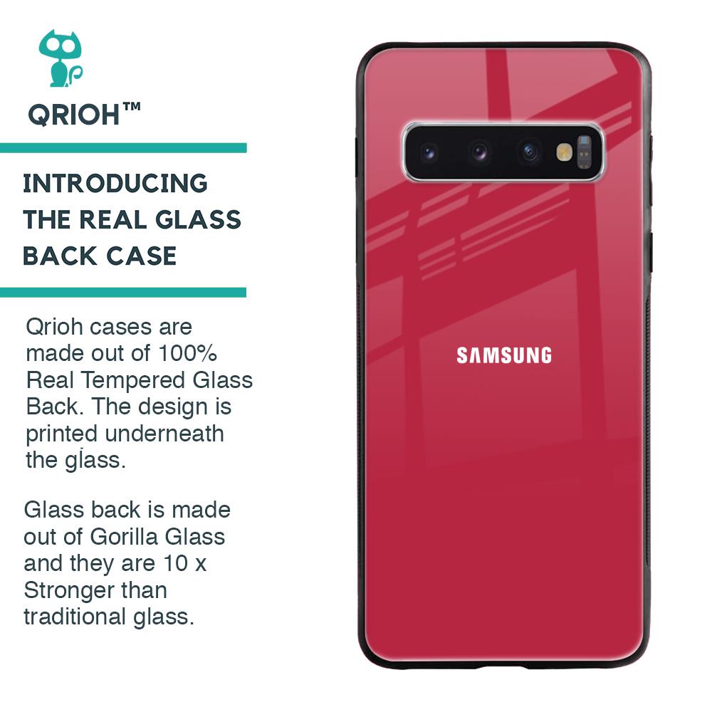 Solo Maroon Glass case for Samsung Galaxy S10 Plus