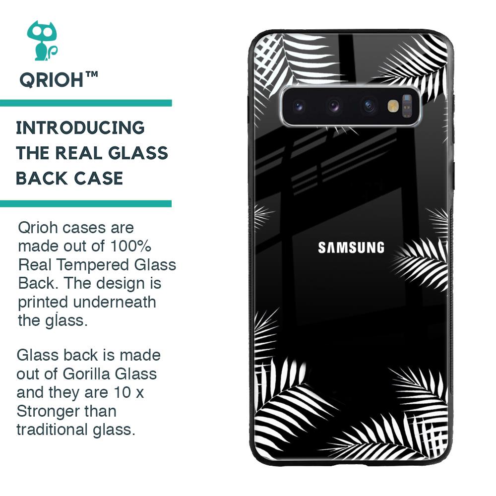 Zealand Fern Design Glass Case For Samsung Galaxy S10 Plus