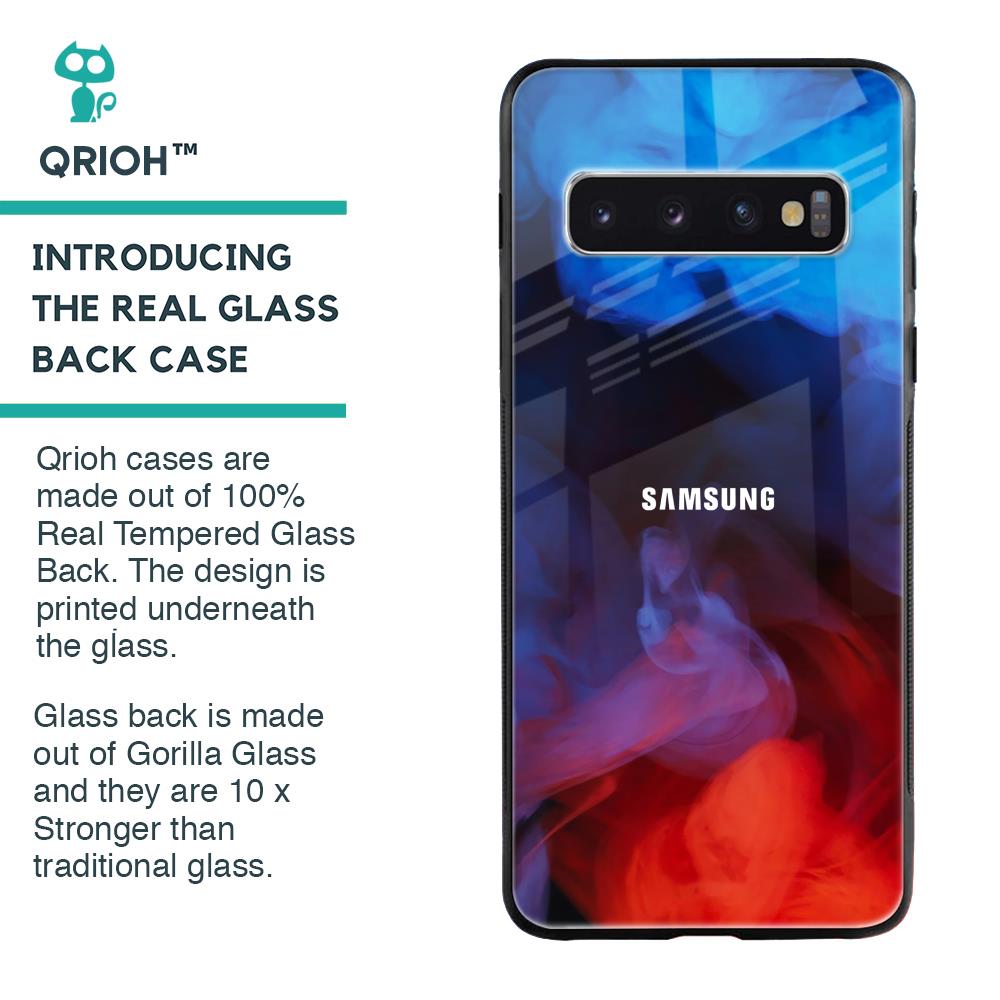Dim Smoke Glass Case for Samsung Galaxy S10 Plus