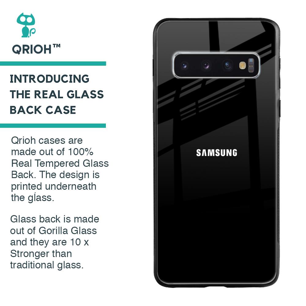 Jet Black Glass Case for Samsung Galaxy S10 Plus