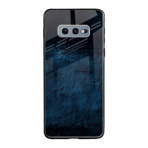 Dark Blue Grunge Samsung Galaxy S10E Glass Back Cover Online