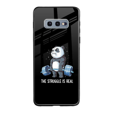 Real Struggle Samsung Galaxy S10E Glass Back Cover Online