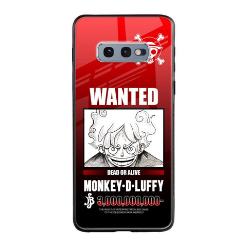 Luffy Wanted Samsung Galaxy S10E Glass Back Cover Online