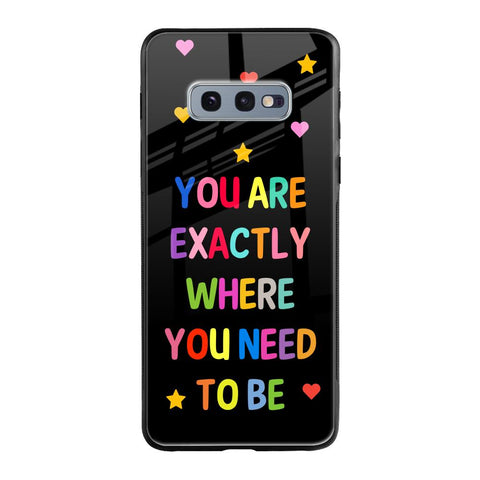 Magical Words Samsung Galaxy S10E Glass Back Cover Online