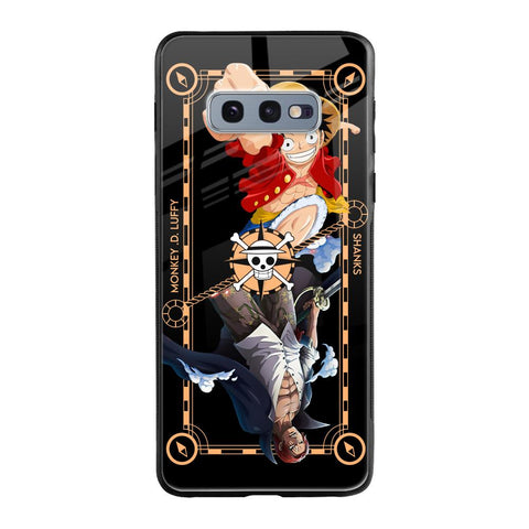 Shanks & Luffy Samsung Galaxy S10E Glass Back Cover Online