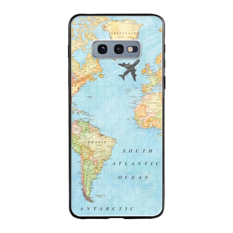 Travel Map Samsung Galaxy S10E Glass Back Cover Online