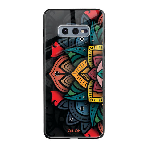 Retro Gorgeous Flower Samsung Galaxy S10E Glass Cases & Covers Online