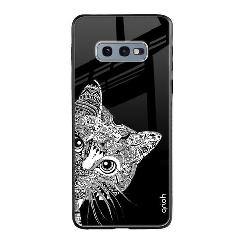 Kitten Mandala Samsung Galaxy S10E Glass Cases & Covers Online