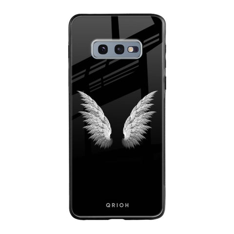White Angel Wings Samsung Galaxy S10E Glass Back Cover Online