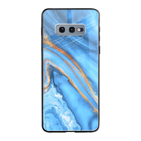 Vibrant Blue Marble Samsung Galaxy S10E Glass Back Cover Online