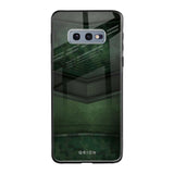 Green Leather Samsung Galaxy S10E Glass Back Cover Online
