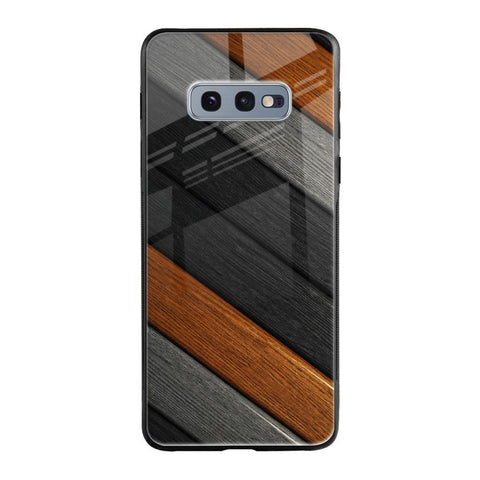 Tri Color Wood Samsung Galaxy S10E Glass Back Cover Online