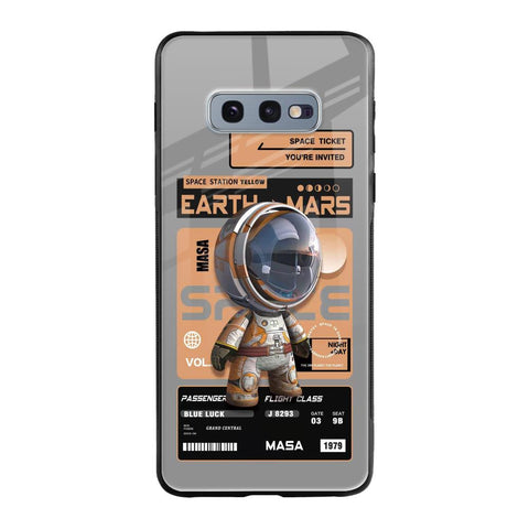 Space Ticket Samsung Galaxy S10E Glass Back Cover Online