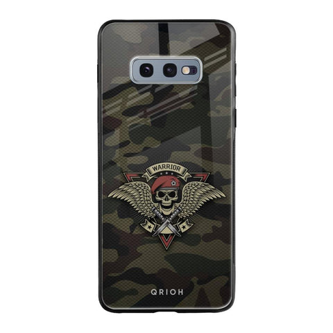 Army Warrior Samsung Galaxy S10E Glass Back Cover Online