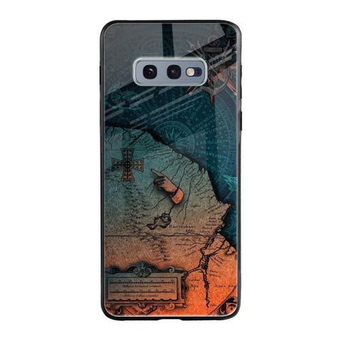Geographical Map Samsung Galaxy S10E Glass Back Cover Online