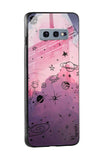 Space Doodles Glass Case for Samsung Galaxy S10e