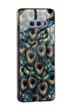 Peacock Feathers Glass case for Samsung Galaxy S10e