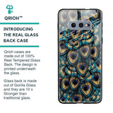 Peacock Feathers Glass case for Samsung Galaxy S10e