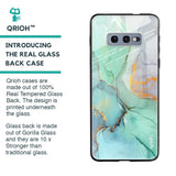 Green Marble Glass case for Samsung Galaxy S10e