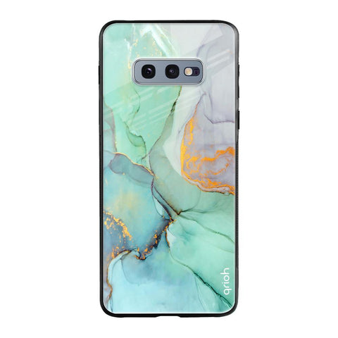 Green Marble Samsung Galaxy S10e Glass Cases & Covers Online