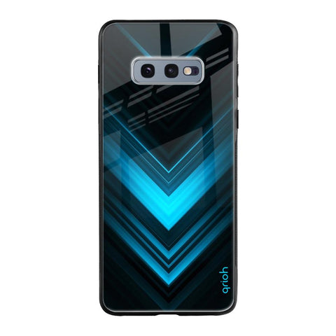 Vertical Blue Arrow Samsung Galaxy S10E Glass Cases & Covers Online