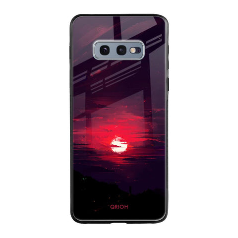 Morning Red Sky Samsung Galaxy S10E Glass Cases & Covers Online