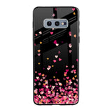 Heart Rain Fall Samsung Galaxy S10E Glass Cases & Covers Online