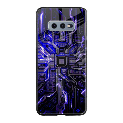 Techno Color Pattern Samsung Galaxy S10E Glass Cases & Covers Online