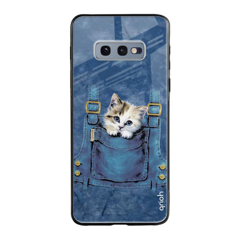 Kitty In Pocket Samsung Galaxy S10E Glass Cases & Covers Online